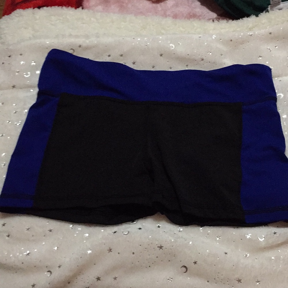 Black and blue shorts